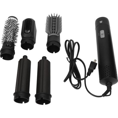 Sèche-cheveux électrique 5 en 1 1000W multifonction avec protection anti-surchauffe, noir, prise US 110V, kit coiffure pour maison (1/5)