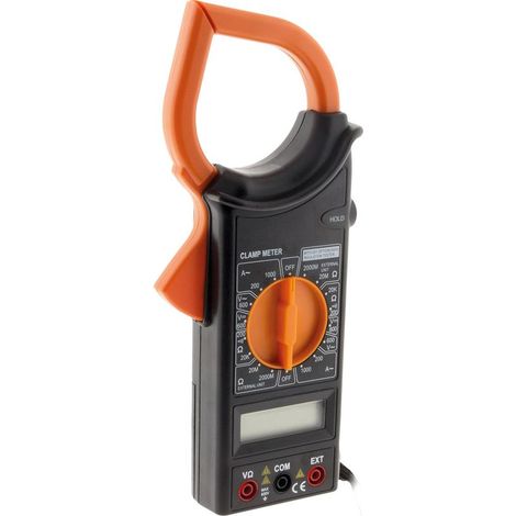 Pince ampèremétrique 600V AC/DC – Mesure courant jusqu'à 600A – Écran LCD rétroéclairé – Conception robuste pour chantiers (1/5)
