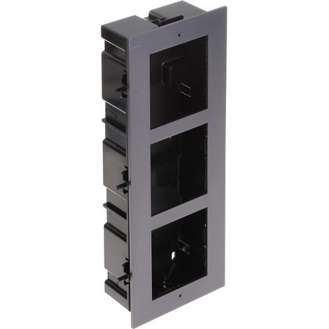 Hikvision DS-KD-ACF3/Plastic Cassetta da incasso 3 Moduli - Completa di Cornice (1/2)