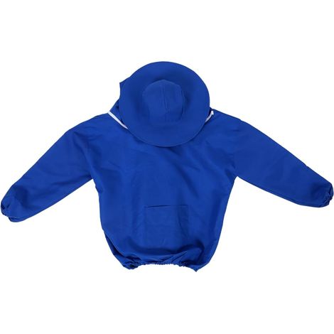 Costume de Gardien Bleu en Polyester pour Apiculteur Protection Complète et Fonctionnelle, Vêtements de Travail D'apiculteur Résistants pour Apiculture Professionnelle (1/5)