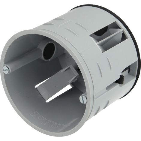 Boîte d'encastrement mural 55mm – 2 entrées de câble jusqu'à Ø 15mm – Indice de protection IP 3X – En plastique selon DIN 18015-5 – Kaiser Elektro