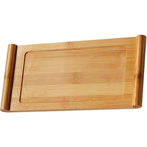 Plateau de service à thé en bambou (1 pièce) - Soigneusement décoré pour la table à thé ou la maison. (1/5)