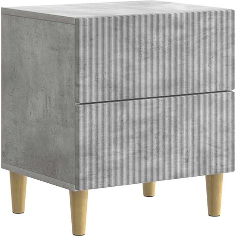 Bedside Cabinet Concrete Grey 43 x 34.5 x 48 cm Engineered Wood vidaXL