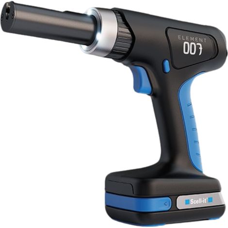Outil de Pose 18V Scell-it Element E-007 pour Chevilles Corps Creux M4 - M8 (avec Batterie)