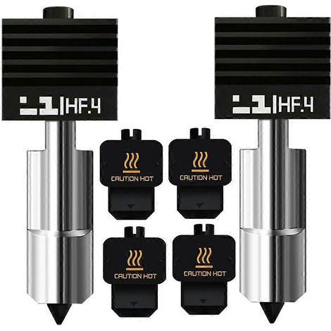 Kit de buse de remplacement en acier trempé (0,4 mm) pour Bambu Lab H2D/H2S/A1/A1 Mini High Flow Hotend (Bambu H2S/H2D). (1/5)