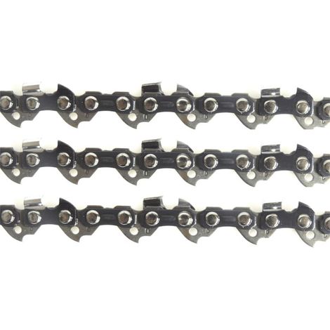 Beijiyi – Lot de 3 chaînes de tronçonneuse 50 cm – 72 maillons – Pas 3/8 – Jauge 0.63mm – Lubrification spéciale pour longévité