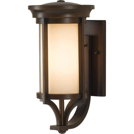 Elstead Merrill - Petite lanterne murale extérieure à 1 lumière, bronze patrimonial IP44, E27 (1/5)