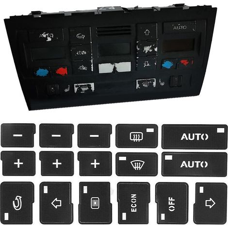 Autocollant pour bouton de climatisation de tableau de bord de voiture pour A4 B6 B7, réparation et restauration des boutons de commande de climatisation, autocollants pour pièces intérieures (1/5)