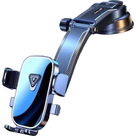 Support Téléphone Voiture - Ventouse Puissante 65 Lbs - Rotation 360° - Compatible iPhone 16 Pro Max à 12 et Samsung - Fixation Pare-Brise Tableau de Bord Grille de Climatisation - 1 Pièce (1/5)