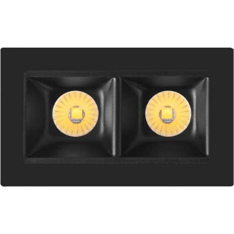 Faretto LED da Incasso Modulare Nano Tram 6W Nero Opaco - Tecnologia Tuya 2700K-6000K, CRI90, Fascio 30º - Beneito & Faure