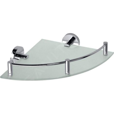 Sapho X-Round - Tablette murale, verre/chrome XR605