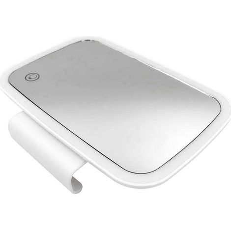 Pare-soleil de voiture avec miroir de courtoisie à LED, clip pour rétroviseur, miroir de maquillage tactile pour écran tactile automobile