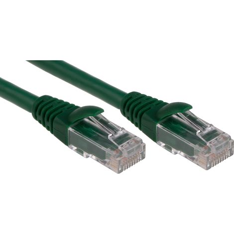 Câble cat 6 Avec connecteur / , U/UTP, gaine LSZH Vert, 2m ( Prix pour 1 )