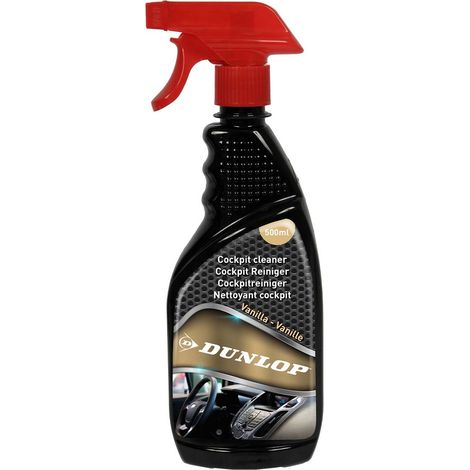 Nettoyant Cockpit Vanille 500ml DUNLOP - Tableau de Bord Auto, Parfum Vanille, Usage Quotidien, Entretien Intérieur Voiture