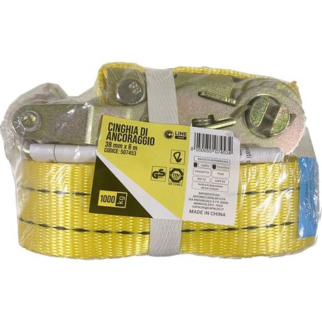 C CINGHIA ANCORAGGIO CRICCHETTO 38MM 6MT J
