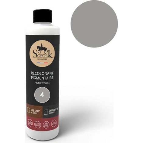 Peinture Cuir/Simili-Cuir (125ml, 4-GRIS) - SOFOLK - Entretien pour Siège et Volant de Voiture, Canapé, Chaussure (1/5)