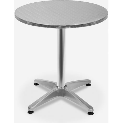 Tavolo top pieghevole rotondo 70cm alluminio bar ristorante Skladan