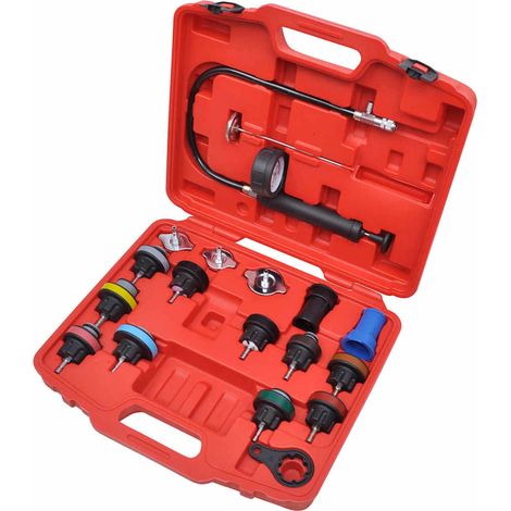 Kit de prueba de presión del radiador de 18 piezas vidaXL (1/5)