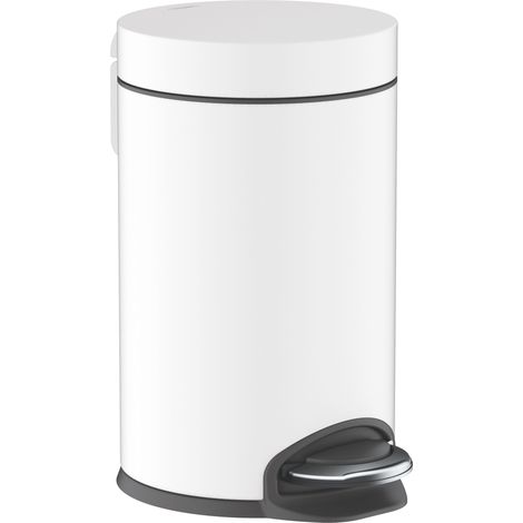 Hansgrohe AddStoris - Cubo de basura 3 l, Soft Close, blanco mate 41775700 (1/4)