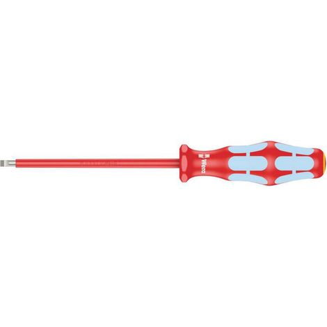 Wera 3160 i VDE-isolierter Schlitz-Schraubendreher, Edelstahl, 1 x 5,5 x 125 mm - 05022732001