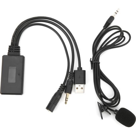Adaptateur Bluetooth AUX - Version 5.0 - Microphone Intégré - Compatible Ford Focus Mondeo - Fonction Appel Mains Libres - 1 Pièce (1/5)