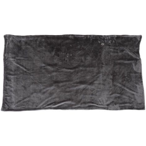 QORVA- Couverture chauffante électrique 5V alimentée par USB 3 niveaux de chauffage rapide réglable 150x85cm couverture chauffante pour bureau gris