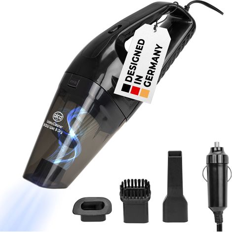 alca® Autostaubsauger 12V NASS/TROCKEN tragbarer Handstaubsauger 12 V waschbarer HEPA Filter