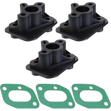 3pcs Connecteur de Base Collecteur d'admission Compatible avec 1E40F-5 44 F-5 BC430 CG430 CG520 43CC 52CC Joint de Collecteur Débroussailleuse Kit de (1/5)