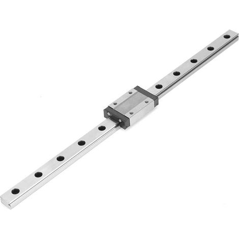 Guide linéaire miniature noir MGN12H, rail de guidage linéaire noir de 300 mm, largeur du curseur : 12 mm (1/5)