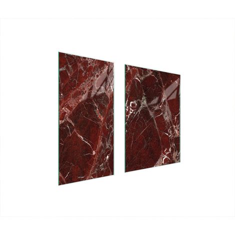 GLASSCHUTZPLATTE 75x52 MARMOR