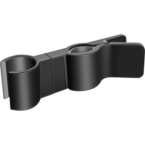 Support de douchette, support de pommeau de douche, support de douchette remplaçable, support de douche, diamètre réglable de 18 à 25 mm, sans perçage (noir) (1/5)