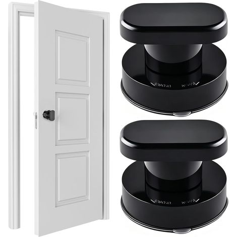 2 Pièces Sans Percage Poignée de Porte à Ventouse, 60mm Poignées (1/5)