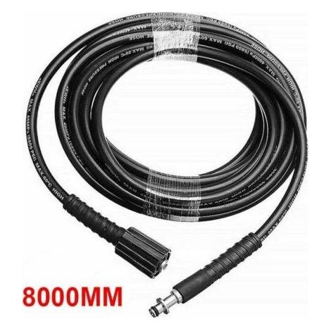 Convient pour Karcher K3 K4 K5 6M / 8M / 10M tuyau de pulverisation de tuyau de nettoyage sous pression 8M - gris Reportez-vous au style et à la taille du connecteur pour acheter (1/4)