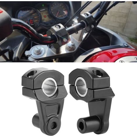 2 PCS 22mm / 28mm Support pince de rehausseur de guidon de moto universel pivotant en aluminium CNC-NIM-Ywey (1/4)