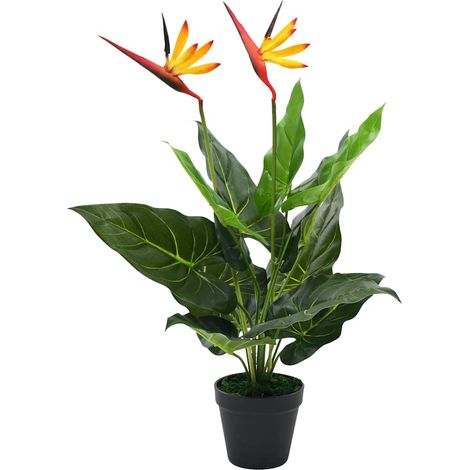 Planta strelitzia reginae ave del paraíso artificial 66 cm vidaXL