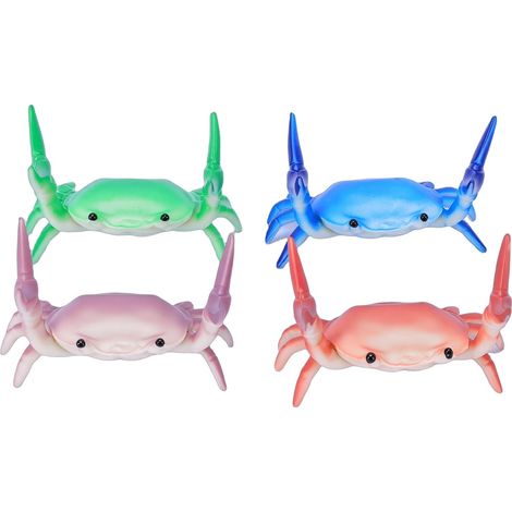 Crab Pen Holder Cute Fun Weightlifting Pencil Stand for Office