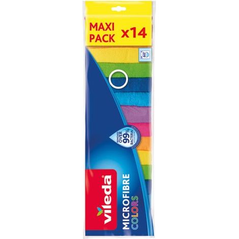 Mikrofaser-Reinigungstücher Farben, 14 Stück – Fhp Vileda