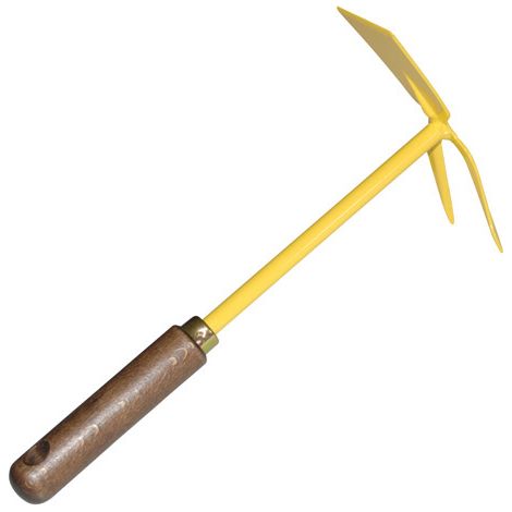 OUTILS PERRIN Serfouette à oignons panne et fourche emmanché 28cm (1/2)