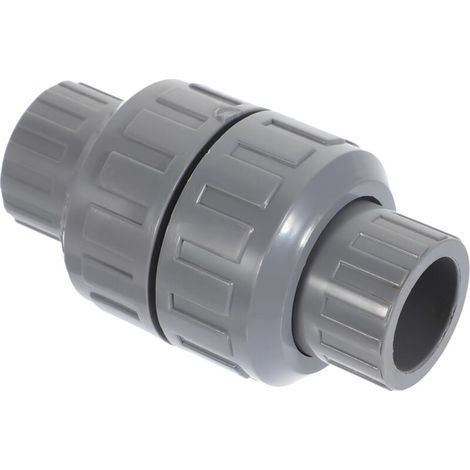 25-mm-PVC-Rückschlagventil, Rückschlagventil für Wasser und Flüssigkeiten, hochtemperaturbeständig, Schnellanschluss, für Sanitär- und Bewässerungsanwendungen