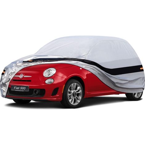 Autoabdeckung 10 Schichten 100% Wasserdicht für Fiat 500 Abarth 500 595 (2010-2025) (1/5)
