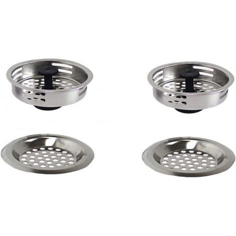 Set 4 Tappi per lavello da cucina 8.3cm con filtro di scarico per lavello 10400