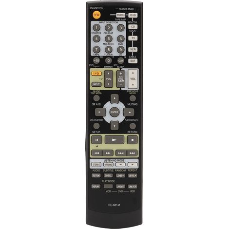 Telecomando per ricevitore AV compatibile con i modelli SKM 550S, TX SR575, SP904, SKB 550, SKW 550, TXSR8550, HTSP904B, TXSR575B, SKM550S, SKW 550 e HTR550. (1/5)