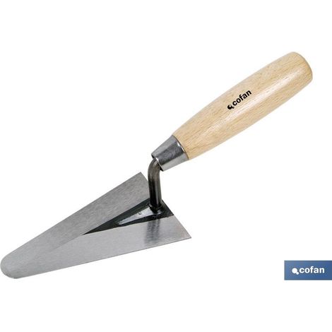 Paletín con punta redonda con mango de madera y 130 mm de longitud COFAN 09517016