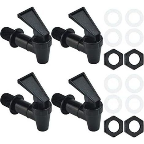 Bardusch Robinet d'eau en Plastique,4 pièces Robinet d'eau de Rechange Plastique Robinet Robinet De Tonneau pour fût de bière,Verre,café,jus,Fontaine à Boire (1/3)