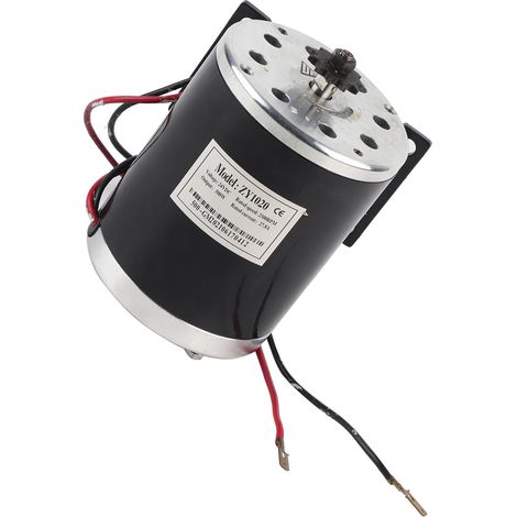 500W DC 24V Elektromotor mit Bürsten und Halterung für DIY Elektroroller, Elektrofahrrad und Gokart (1/5)