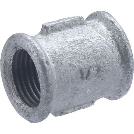 Nipplo galvanizzato doppio femmina uguale - filettatura destra F15x21 NOYON & THIEBAULT