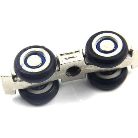 Lot de 4 roulettes de rechange pour porte de douche 19 mm de diamètre (DL-HSD-22mm-2pcs) (1/5)