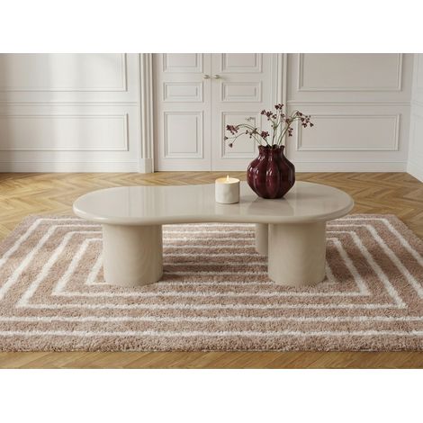 BOBOCHIC - Table basse organique 120 cm CAMI Beige (1/5)