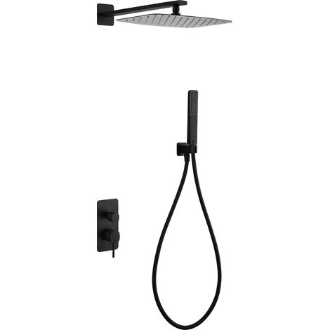 Set doccia incasso monocomando Firenze finitura nero opaco [ IMEX® ]