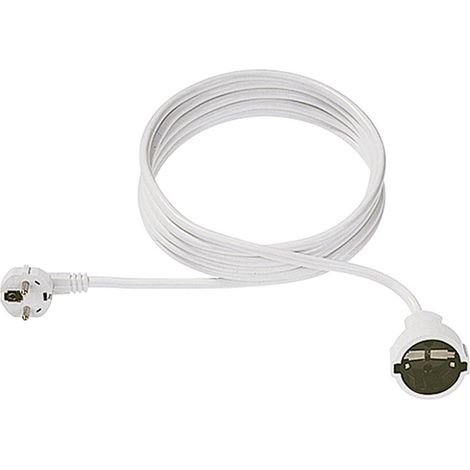 Bachmann 341.287 Alimentazione Prolunga 16 A Bianco 4.00 m H05VV-F 3G 1,5 mm² (1/5)